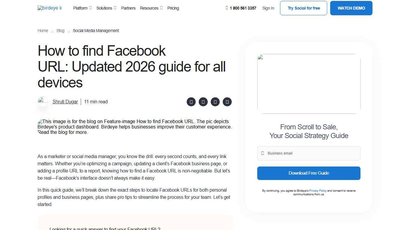 How to find Facebook URL: Updated 2026 guide Birdeye
